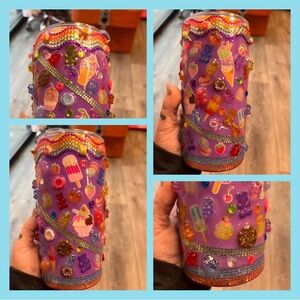 Colorful Beaded 20oz Tumbler with Candy Design